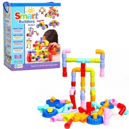 ekta Smart Builders Building Blocks 75 Pieces Set-3, Big Size Blocks Set for kids-picture-16