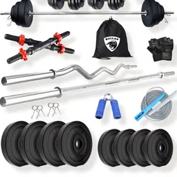 bullar 5 kg pvc 30 3ft ez+3ft st red dm+acc+bag Home Gym Combo-picture-22