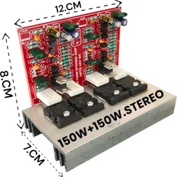 high tech 300Watt STEREO 4 Transistor Amplifier Board,(150+150) DC 24V To 45V Dual Supply Electronic Components Electronic Hobby Kit-picture-22