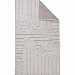 sapana carpet-mats Grey Abstract Polyester 3 x 5 Feet Machine Made Carpet image 3
