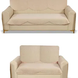 gungun mart Velvet 3+2 Seater Sofa Geometric Cover-picture-40