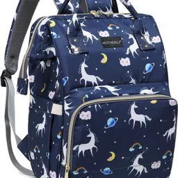 motherly Baby Diaper Bag, Mothers Maternity Bags for Travel (Unicorn Blue-Style2) Diaper Bag(With 6 months warranty)-picture-22