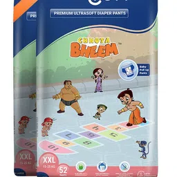 bumtum Chota Bheem Baby Diaper Pants With Leakage Protection, High Absorb Technology - XXL-picture-27