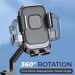 huntindia Bicycle Bike Motorcycle Rider Navigation Mobile Holder One-Hand Quick Release Bike Mobile Holder image 2