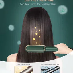 chg Hair Straightener combo Hair Straightener Brush Hair Curler (Green).r81 image 4