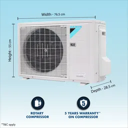 daikin 0.8 Ton 3 Star Split with PM 2.5 Filter AC with PM 2.5 Filter- White image 5