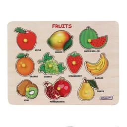 woodzania Wooden Fruits Educational Tray with Knob-picture-26