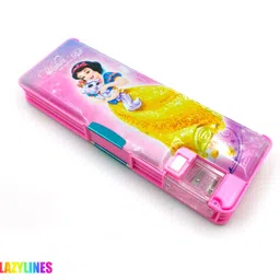 lazylines Space Calculator Pencil Box, Dual Compartments, Magnetic Lock, Stationary Kit Space Art Plastic Pencil Box-picture-19