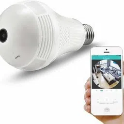 GLE Hidden Wifi Camera HD Wireless Night Vision Motion Detection Secret Audio Video Photo Recorder Spy Camera.Wireless Panoramic Bulb 360° View IP Security Camera Security Camera (1 Channel) Spy Camera-picture-18