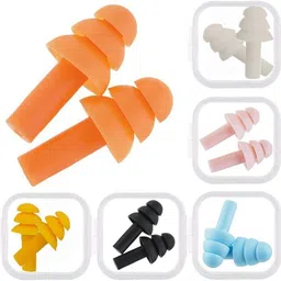 vnz 5 Pack Silicone Ear Plugs Ear Plug Multicolor Ear Plug-picture-20