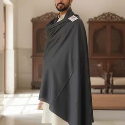 Winter Heirloom Cashmere Solid Men Shawl image 2