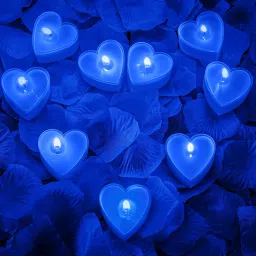 Blue Heart Glass Grape Aroma (Set of 12) Scented Candles by Aromatic Fables image 1