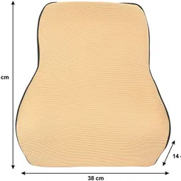 oshotto Beige Fabric Car Pillow Cushion for Maruti Suzuki image 4