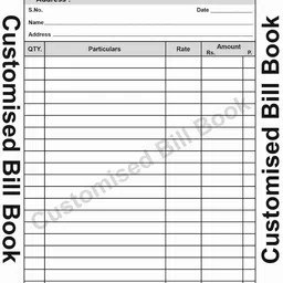 rahil A4 bill books with customised name Customised A4 bill books 2-Part Bill book A4 size-picture-20