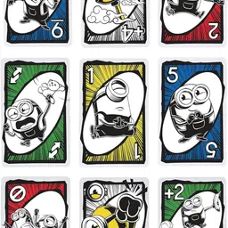 woyr Premium Quality UNO Minion Paper Playing Cards| 112 UNO Playing Card Game image 4