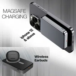 hanfook 10000 mAh 30 W Wired & Wireless With MagSafe Ultra Slim Pocket Size Power Bank image 4