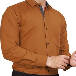 metronaut Men Regular Fit Solid Spread Collar Formal Shirt-picture-12