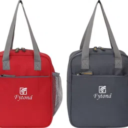 fytona High Quality Medium Size Combo (Pack of 2) For School/Office /College/Picnic Waterproof Lunch Bag-picture-19
