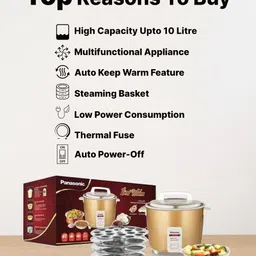 panasonic SR-WA 18 GH CMB-Electric Rice cooker Electric Rice Cooker with Steaming Feature image 2