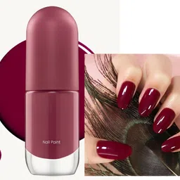 gabbu Quick Drying Long Lasting High Shine Nail Polish (Rose maroon) rose maroon-picture-34