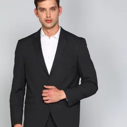 van heusen Men Solid Single Breasted Formal Blazer-picture-21
