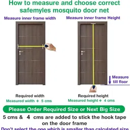 safemyles Auto-Closing Magnetic Door Polyester Washable Adults Mosquito Net image 3