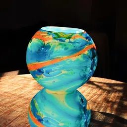 arunlight Decorative Glass Table Lamp | Handcrafted Ambient Light for Home & Bedroom Table Lamp image 2