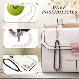 Snowys Shop Purple Bling Crystal Phone Charm for Girls – Wrist Lanyard Strap & Keychain Phone Charm image 2