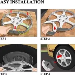 hotrenz CAR WHEEL CAP/ WHEEL COVER MARAZZO DEGINE "DOUBLE_COLOUR" 16 INCH Wheel Cover For Maruti XUV300 W4 Petrol, Vitara Brezza LDi, Marazzo M2 Diesel image 5