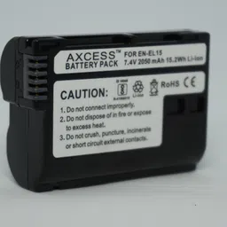 axcess EN-EL15 Rechargeable Pack Compatible with Nikon Z6 II, Z7 II,Z5, Camera Battery image 2