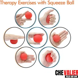 chevalier Physiotherapy Hand Squeeze Exercise Gel Ball Stress Relief Hand Support image 5