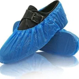Disposable shoe cover pack of 50pc PP (Polypropylene) blue Boots Shoe Cover-image-5