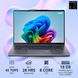 Acer Swift Go 14 Snapdragon X Plus - (16 GB/512 GB SSD/Windows 11 Home) SFG14-01-X9C8 Thin and Light Laptop image 4