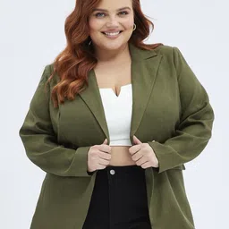 pp productions Women Solid Single Breasted Formal Blazer-picture-10
