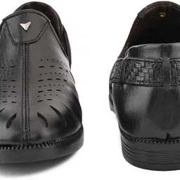 souragya Men Perforations Round Toe Mojaris Shoes for festive occasion Loafers For Men image 5