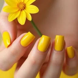 gabbu Long-Lasting Ultra-Glossy Shine Nail Paint.YELLOW YELLOW image 3