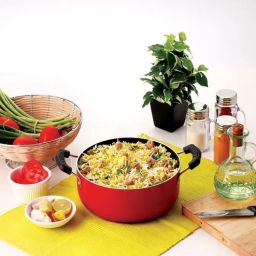 nirlon Aluminium 3.1 Ltr Non Stick PFOA Free, Non-Toxic, Food Grade Quality Gas Compatible Handis-picture-35