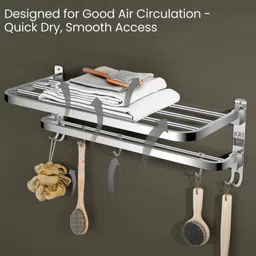 kri BA-1030-24-1, BA-1036-24-1 SILVER COLOUR Towel Holder image 3