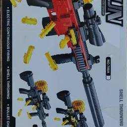 omtoys Large M416 Electric Shell Throwing Soft Gun Manual Automatic Integrated Darts & Plastic Bullets image 3