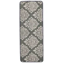 saral home Grey Cotton 47 x 18 Inches Machine Made Floor Runner image 2