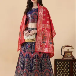 swami studio Self Design Semi Stitched Lehenga Choli-picture-17
