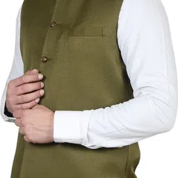 heevis Solid Men Waistcoat image 3