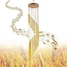 mbyus 15 Aluminum Tubes Wind Chimes Hanging Home Musical Pipe Rods for Balcony Aluminium Windchime-picture-28