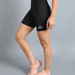 pace international Solid Women Black Tights image 3