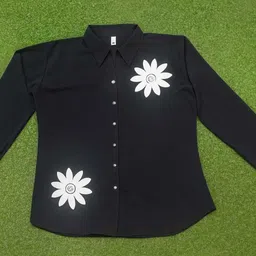 shehzadi online Women Comfort Fit, Regular Fit Embroidered Button Down Collar Casual Shirt image 5