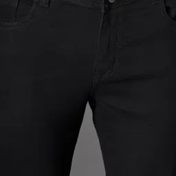 zaysh Men Regular Mid Rise Black Jeans image 4