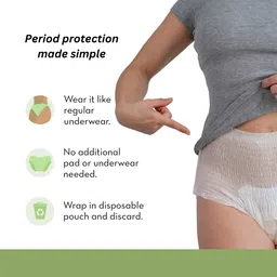 caredone Pack of 7 Women Disposable White Panty image 4