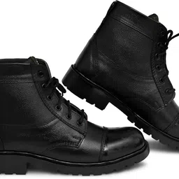 omee gold DMS Police/NCC Black Boots For Men image 5