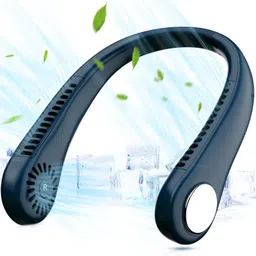 VOLTegIC Hands-free Portable Leafless Fan-Blue NF-29 Rechargeable Fan, USB Fan-picture-20