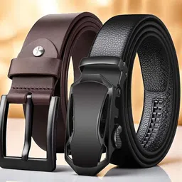 roadster Men Formal Multicolor Genuine Leather Belt image 1